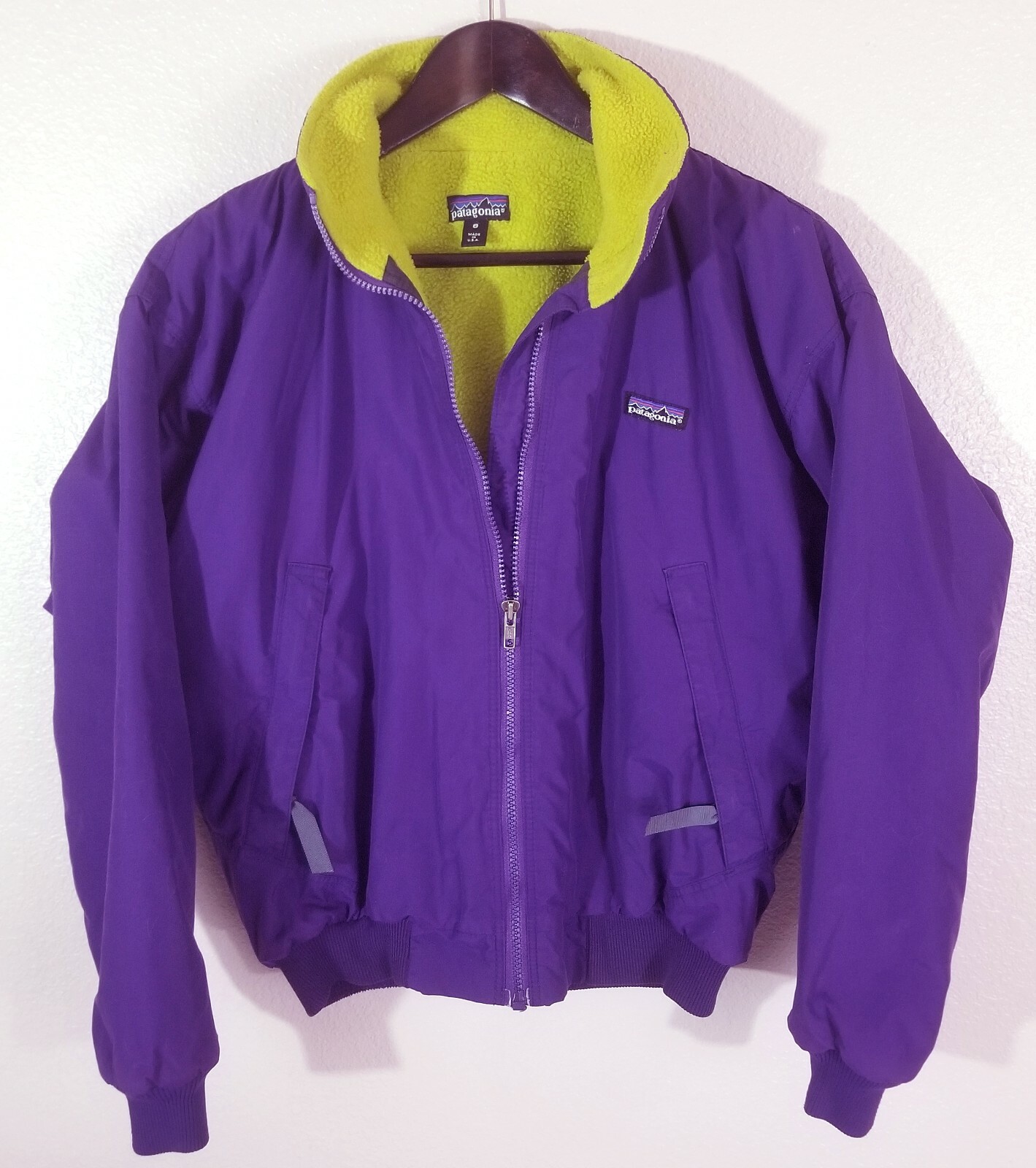 VTG Patagonia 8 Purple Fleece Lined 