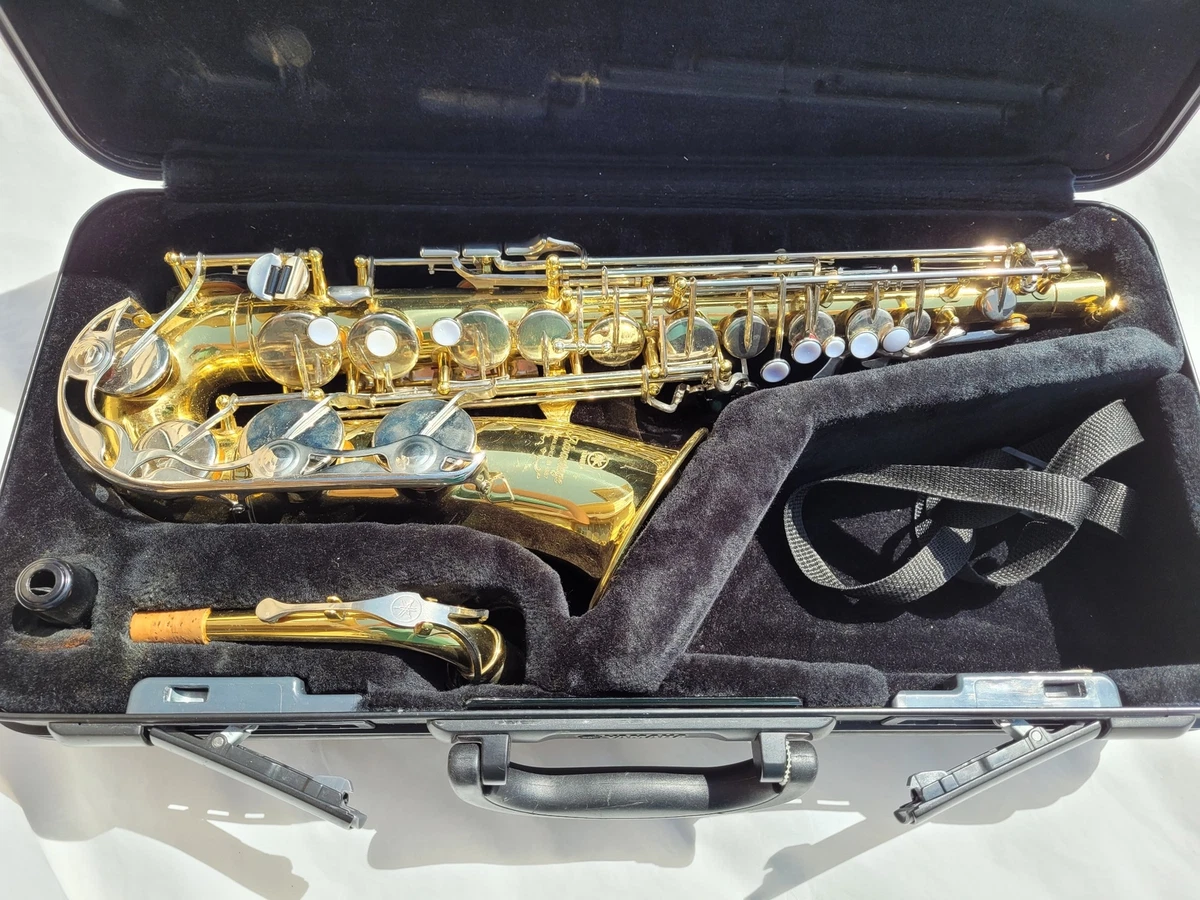 Yamaha YAS 200AD Eb Gold Alto Saxophone With Neck Strap Mouthpiece