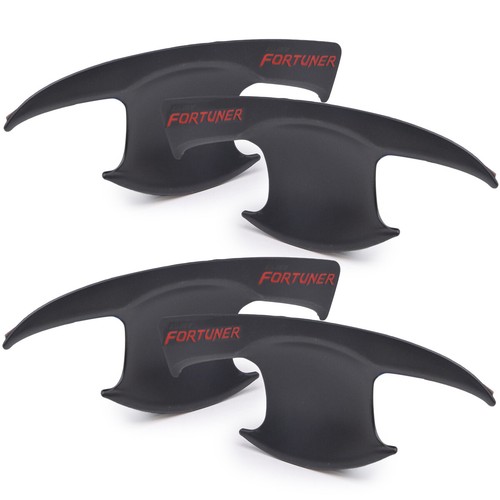 Cubierta de manija de inserción de cuenco negro mate para Toyota Fortuner Suv 4x4 '16 '19 - Imagen 3 de 8