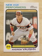 2022 Topps Heritage New Age Performers #NAP-25 Andrew Vaughn