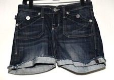 Rock Republic Blue Denim Cotton Women's Cutoffs Stretch Shorts Size 2