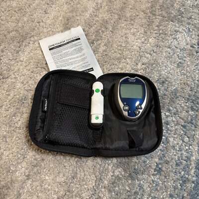 One Touch Ultra 2 Blood Glucose Meter Monitor Glucometer With Carrying Case