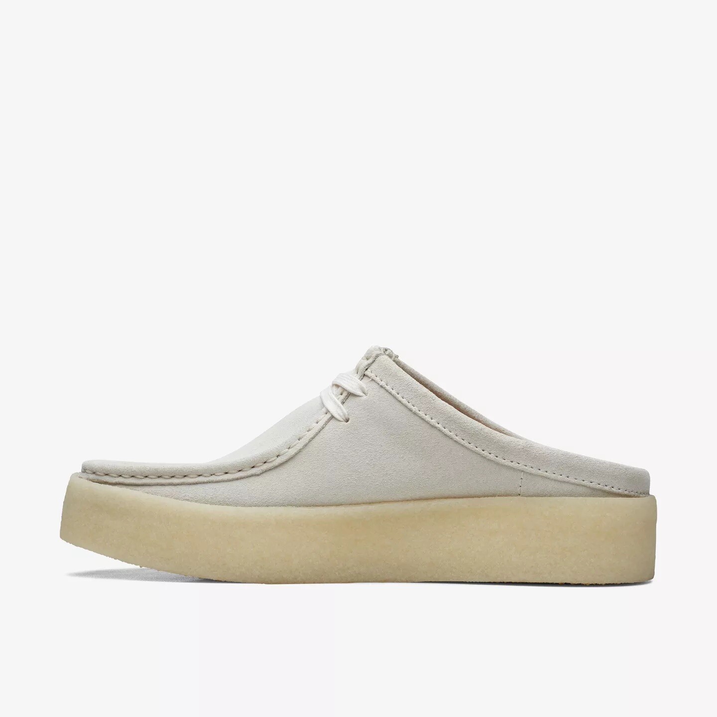 Clarks Originals BNIB Mens Shoes WALLABEE CUP LO Off White Suede UK 8 G RRP £130 image 3