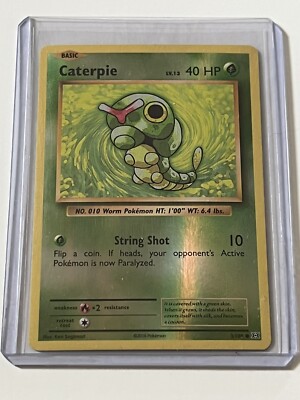 Caterpie 003 / 108  Pokemon XY Evolutions 2016  Near Mint  Reverse Holo