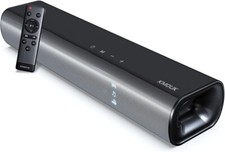 KMOUK Bluetooth 5.0 Soundbar, 2.0 Channel Wireless Sound Bars for TV/PC/Home