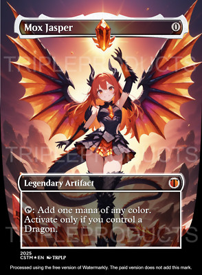 Mox Jasper - Anime Waifu High Quality Altered Art Custom card