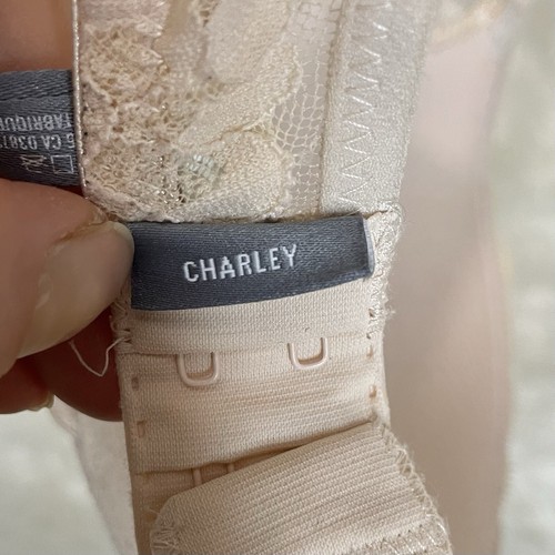 Aerie 32B Beige Lace Charley Push-Up Bra - Picture 6 of 8