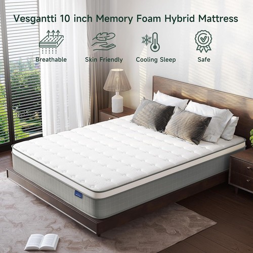 9''-12'' Memory Foam Hybrid Mattress in a Box - Twin, Twin XL, Full, Queen Size - Picture 102 of 232