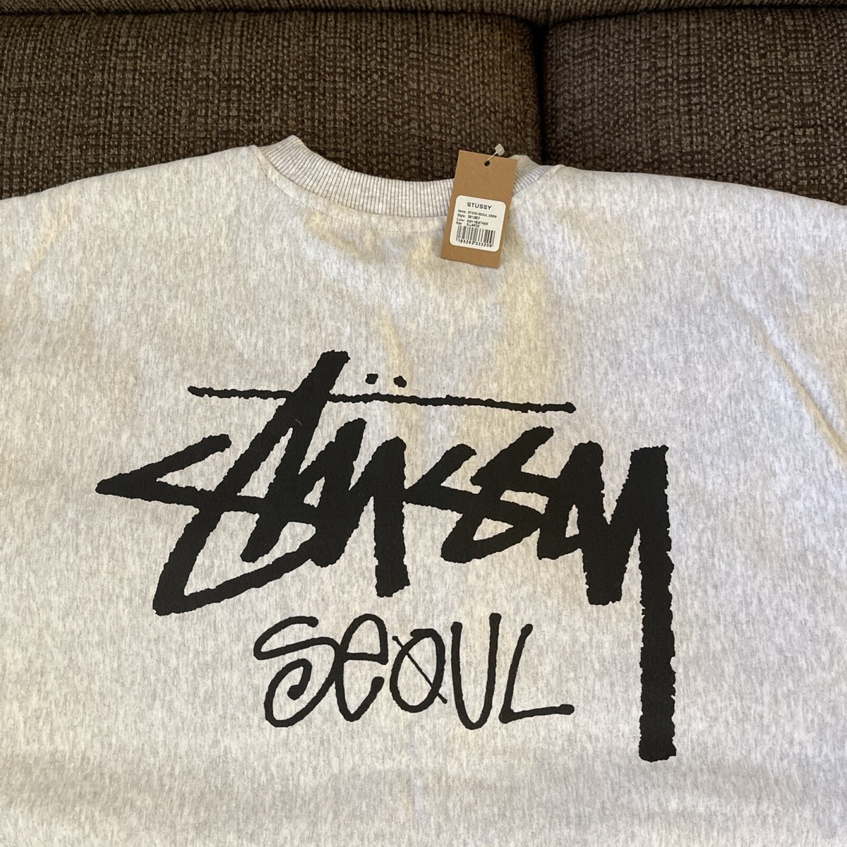 Stussy Seoul 2023 Crewneck ASH HEATHER XL **NEW** | eBay Stussy Seoul 2023 Crewneck ASH HEATHER XL **NEW** | eBay