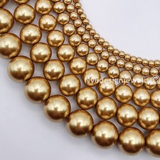 Khaki Glass Pearl Round Loose Bead 3, 4, 6, 8, 10, 12mm 16" Strand 14 DIY JEWEL