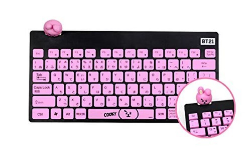 Line Friends BTS Bangtan Boys BT21 WIRELESS SILENT KEYBOARD Wireless JAPAN NEW - Picture 25 of 96