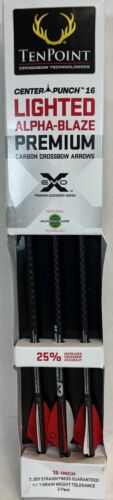TENPOINT EVO-X CENTERPUNCH 16 ALPHA-BLAZE CARBON ARROWS, 16" .001" NO LIGHT