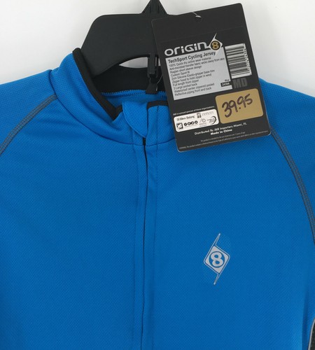 NWT Origin 8 ProPulsion Series Cycling Jersey Men's Medium Full-Zip Royal Blue - Picture 4 of 6