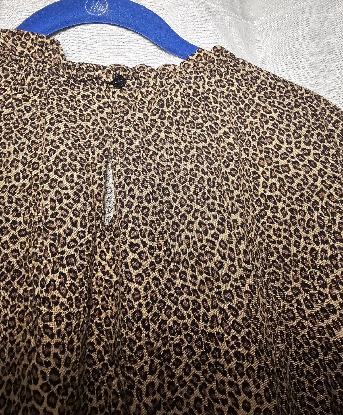Amazon Essentials Leopard Print Top W/ Button Det… - image 3