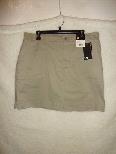 Lee Damen mittelhoher Bund Stretch Skort Pilz ultraweicher Bund Größe 18M (ZT) - Bild 2 von 12