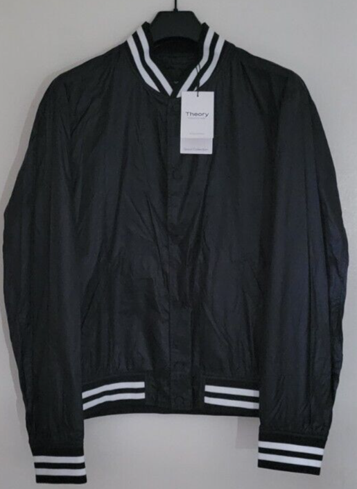 Theroy Varsity Polished Nylon Jacket Large