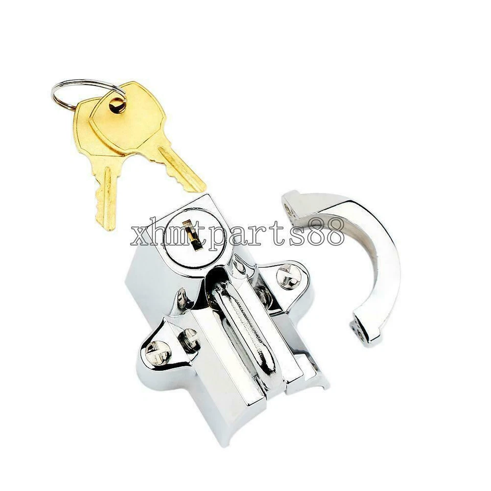 Bloqueo de casco de motocicleta cromado apto para Honda VTX1300 C R T S VTX1800 T F N C Foto 4 de 4