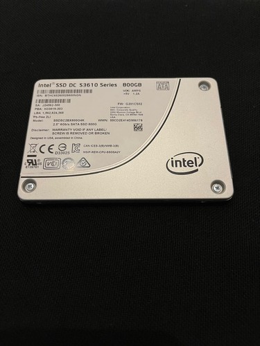 Intel SSD DC S3610 Series 800GB 2.5" SSDSC2BX800G4K