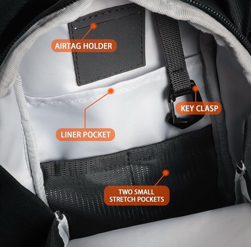 Saboos Magnetic Gym Bag Sling Bag for Men and Women Magnetic Gym Bag for Gym,... - Foto 3 di 7