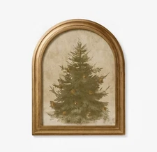 New Threshold Studio Christmas 2024 Tree Wall Frame Art McGee 11"x13.86