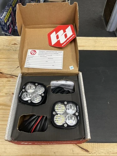 Baja Designs® Squadron Pro Pair LED 3" Light Pods White Driving/Combo & Harness