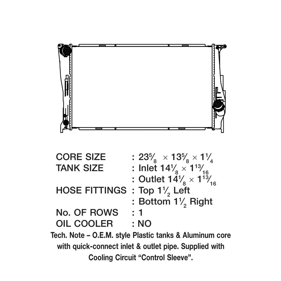 Radiador de aluminio CSF 3716 Performance para BMW 335i 2007-13 / 2008-13 135i 3,0 L Foto 4 de 4
