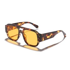 Retro Aviator Sunglasses Oversized Square UV400 Y2K Women Men Shades