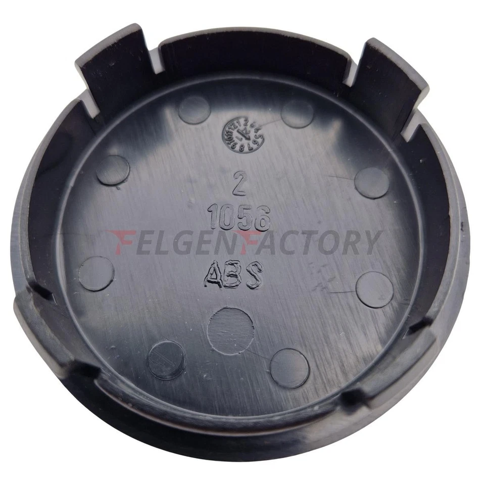 4X ATS Cup Nabendeckel 56mm Schwarz Glanz (N1056) Logo Silber (ATG) - Origina... - Bild 4 von 4