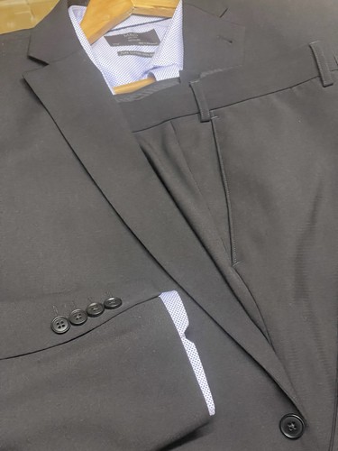 FELLINI TRAVELLER-2-Buttons 2- Pieces Notched Suit Men’s U.K-48R”EUR-58”-U.S-48R - Picture 5 of 24
