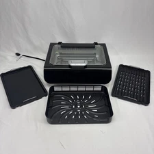 Gourmia FoodStation Smokeless Grill, Griddle, Air Fryer GGA2180 (No Probe)