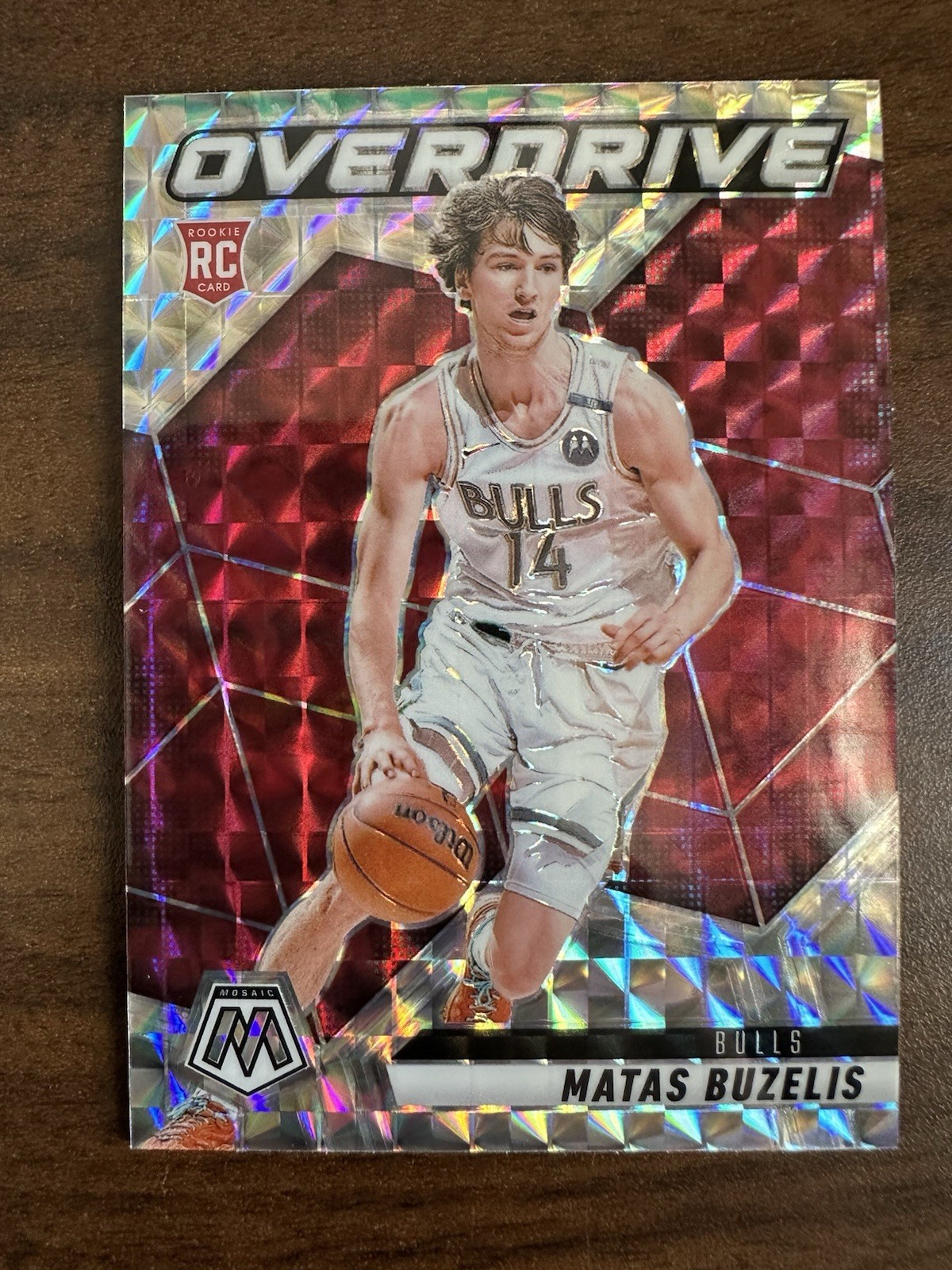 2024-25 Mosaic Matas Buzelis Overdrive Rookie Mosaic SP Chicago Bulls