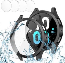 2 4 Pack Screen Protector Case for Samsung Galaxy Watch 5 44mm Waterproof Cover