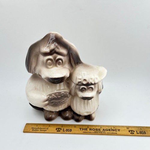 Mascotte cane vintage Galpin Ford Shaggy 7,25” ceramica banca pubblicità promozionale - Foto 9 di 12