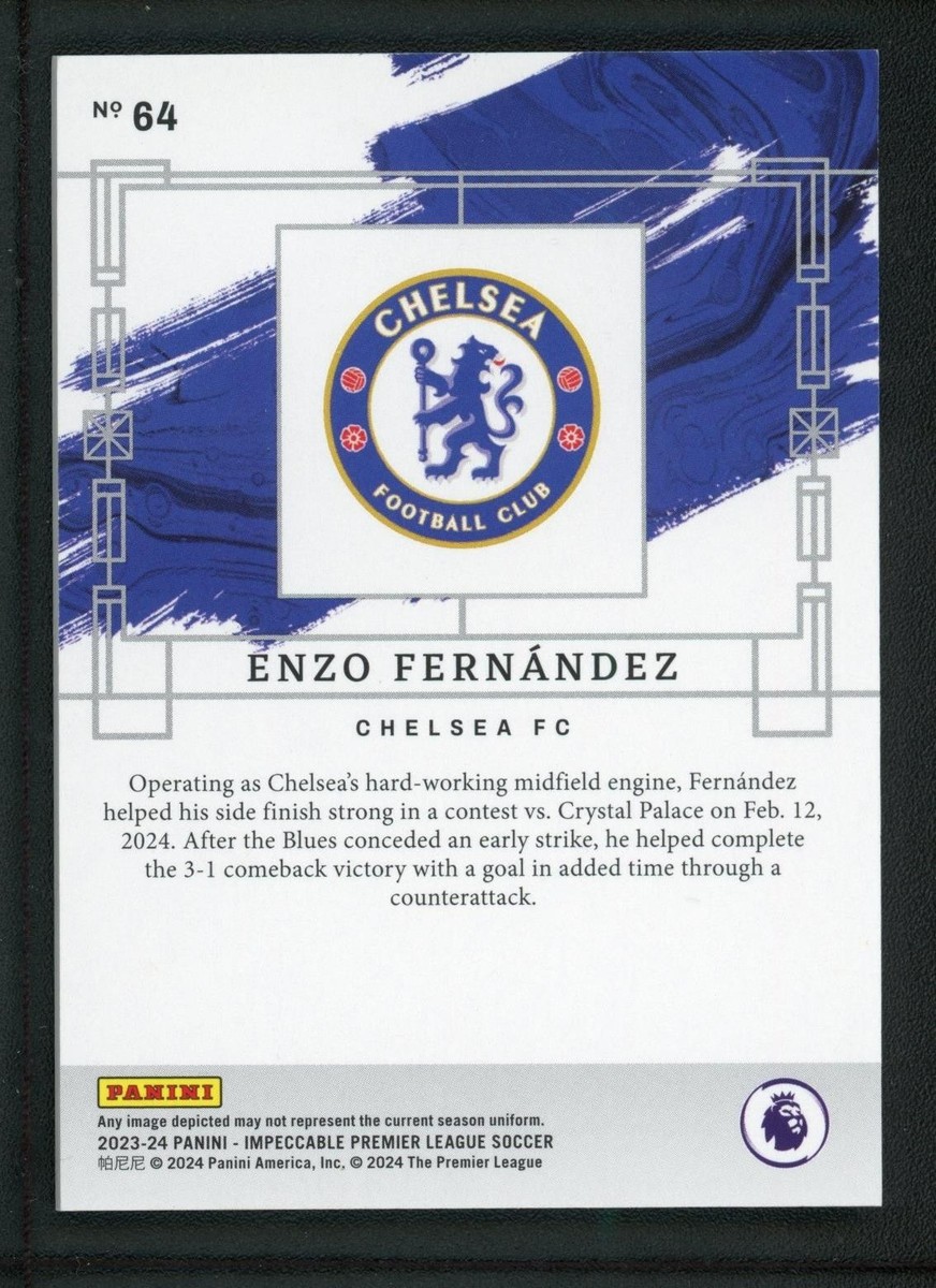 2023-24 ENZO FERNANDEZ 06/62 PANINI IMPECCABLE PREMIER LEAGUE | eBay