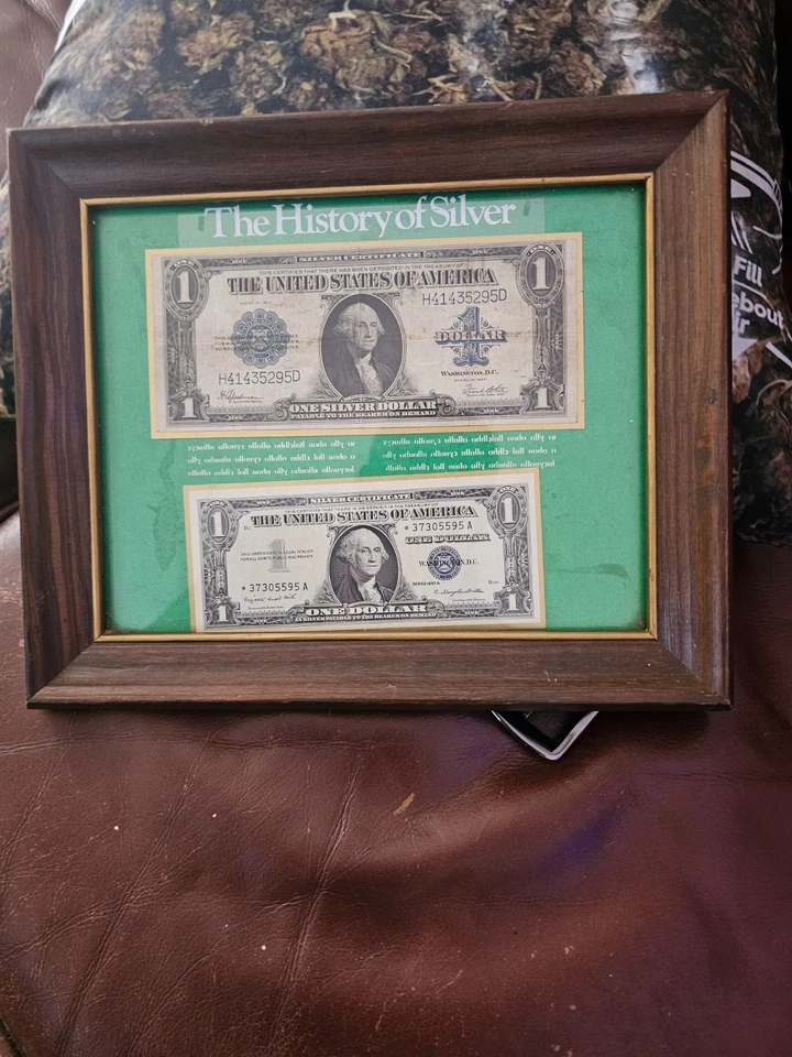large 1923 dollar bill and 1957A blue seal dollar bill mint condition - Image 4 of 4