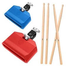 6 Pieces Drum Jam Block Musical Percussion Block with Maple Sticks 5a