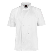 Chef Jacket MESH Air Flow Short Sleeve Restaurent Kitchen show Button Jacket UK