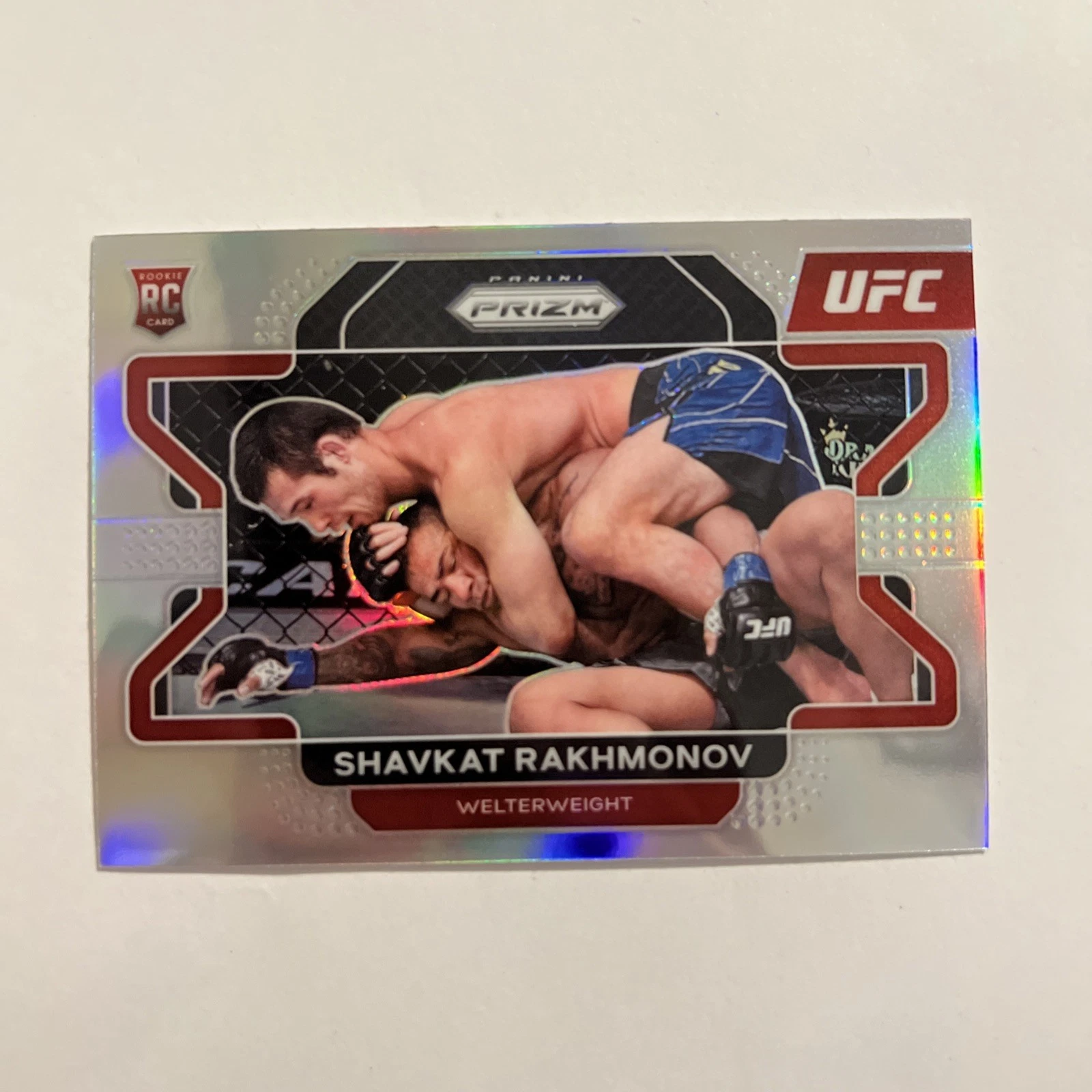 2022 Panini Prizm UFC - Shavkat Rakhmonov #80 Silver Prizm (RC)