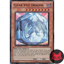 Yugioh Clear Vice Dragon LCGX-EN209 Super Rare 1st Edition NM