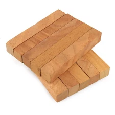 Spanish Cedar Wood Pen Blank, 3/4" x 3/4" x 5", Pack of 10, Legacy Woodturning