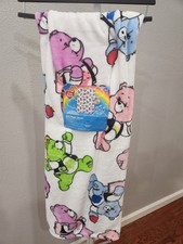 CARE BEARS SOFT PLUSH THROW 50in x 70in AGE 3 NWT 2025 MADE IN CHINA FRANCO CO.