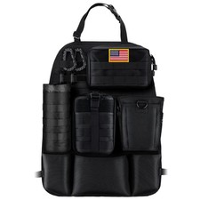 Car Seat Back Organizer with 4 Molle Pouches, Universal Tactical Sag Proof Ve...