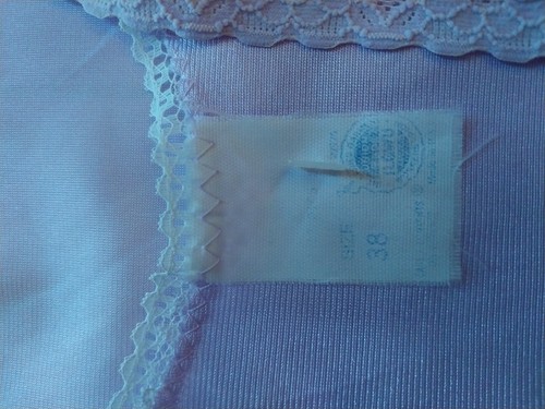 LENCERÍA DE COLECCIÓN Nylon Sedoso Slip Lila Vieira Encaje COTTAGE CORE - Imagen 18 de 19