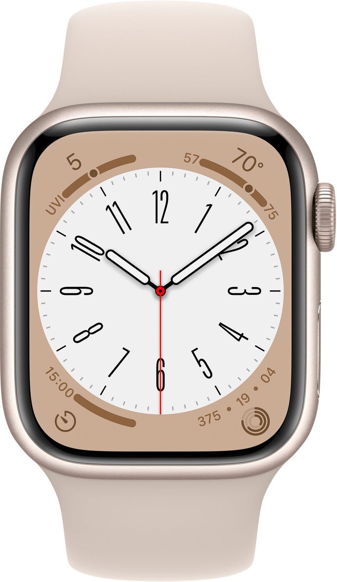 Apple Watch Series 8 41mm Starlight Aluminum Case Starlight
