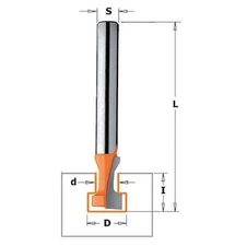Cmt 850.001.11 Keyhole Router Bit,Hwm,3/8 In