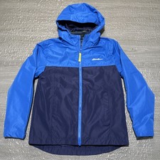 Eddie Bauer Jacket Winter Ski 3 in 1 Blue Boys Medium 10/12 Zip Out Fleece Liner