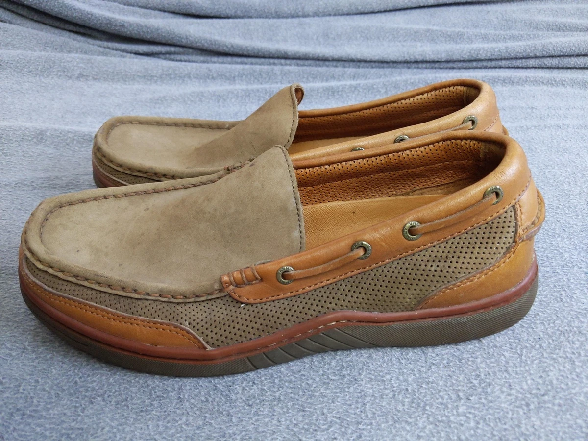Tommy Bahama On Par Spectator Boat Deck Shoe Mens Sz 12 Brown Leather Tropical Tommy Bahama Boat Shoes Clove Brown Leather | Mercari main image 3