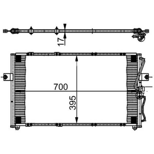 Kondensator Klimaanlage Mahle AC 379 000S FüR Kia Carnival I-image