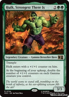 Hulk, Strongest There Is - EN - 724 - Commander: Marvel Super Heroes - NM