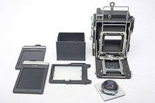 Graflex Crown Graphic 4x5 Camera Rodenstock Ysarex 135mm f4.5 Lens Holder Board